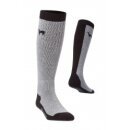 Alpaka Ski Socken schwarz-grau 42-44