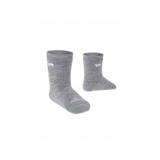 Baby Alpaka Kinder ABS Socken grau 21-23