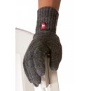 Handschuhe Uni 100% Baby Alpaka grau M