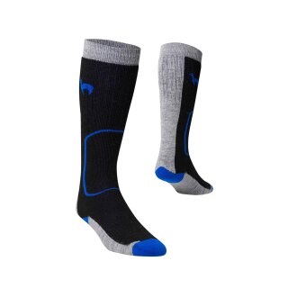 Kinder Skisocken schwarz-grau